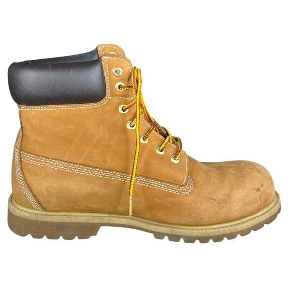 Timberland Men’s Premium 6” Wheat Nubuck Lace Up Boot Size US 12 - Picture 4 of 11